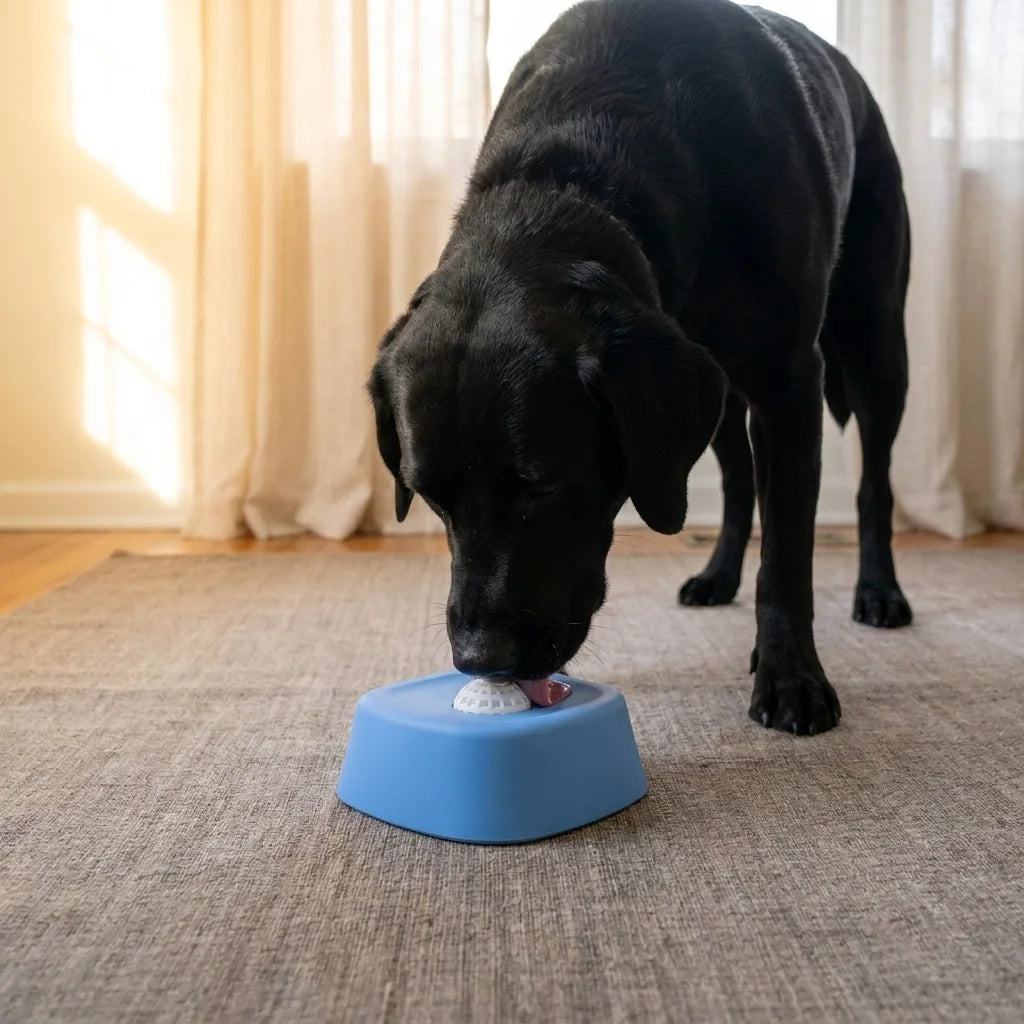 Slow Feed Licking Bowl — after